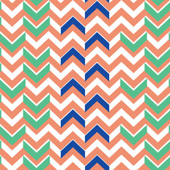 Seamless chevron background pattern in Spring colors