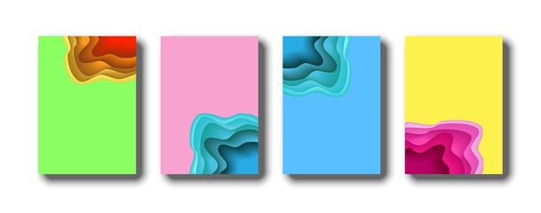 Minimal covers design. Abstract background ready for text. Colorful halftone gradients. Beautiful illustration for your design. Eps10 vector.