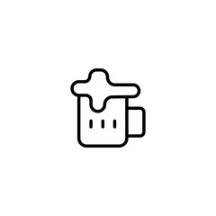 glass icon vector illustrator graphic design isolated on white background good for Holiday