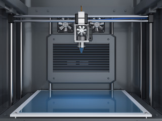 3d printer with injector nozzle