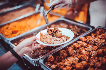 Sharing food to the poor in society