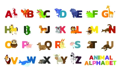 Fototapete Alphabet Alphabet-Set