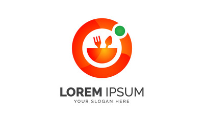 Online Food Delivery Company Abstract Logo design Vector Graphic Elements Template