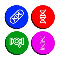 heredity simple icons set