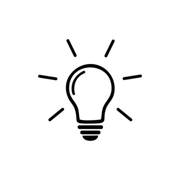 lamp bulb icon vector design symbol