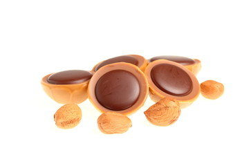 Caramel Candy with Hazelnut and Chocolate