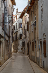 Fototapeta na wymiar Street in the old town of Vodnjan, Istria, Croatia