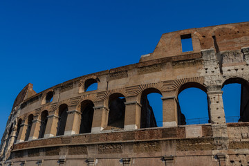 Obraz premium Ancient amphitheater Colosseum.