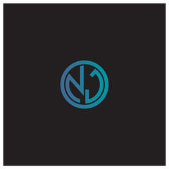 Initial Letter NJ, JN Logo Template Design