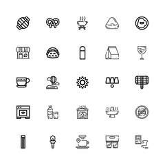 Fototapeta premium Editable 25 hot icons for web and mobile