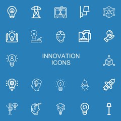 Editable 22 innovation icons for web and mobile