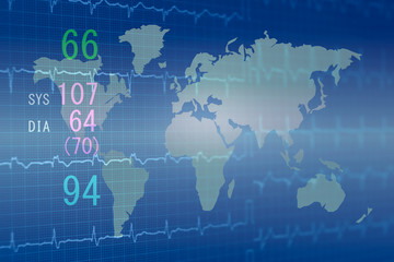 医療イメージ　世界的な感染症の流行と治療