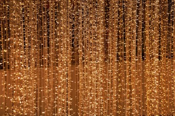 Gold and glitters background to show the 1920s theme of luxury and glamor 