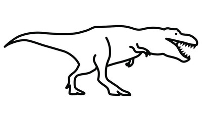 Obraz na płótnie Canvas An illustration icon of a Tyrannosaurus Rex