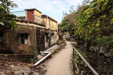 Fototapeta na wymiar A ruin of deserted village in Hong Kong