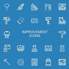 Fototapeta na wymiar Editable 22 improvement icons for web and mobile