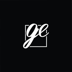 Initial based modern and minimal Logo. GE EG letter trendy fonts monogram icon symbol. Universal professional elegant luxury alphabet vector design