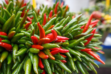green and red color pepper