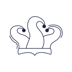 happy birthday, joker hat accessory decoration celebration party line style icon