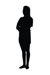 Silhouette of people vector