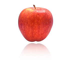Fresh apples isolated on a white background with clipping paths