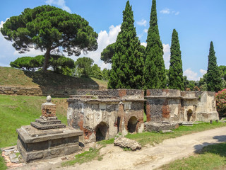 Fototapeta na wymiar Pompeji - antike Stadt am Vesuv, Italien