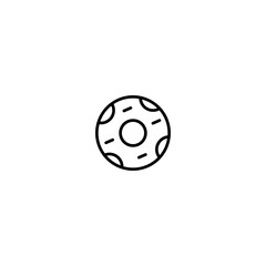 Donut vector icon thin line style graphic design on white background good for Restaurant