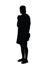 Silhouette of people vector