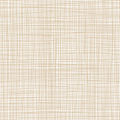 Seamless pattern, texture of burlap, canvas. Brown vector background.