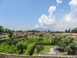 Fototapeta premium Pompeji - antike Stadt am Vesuv, Italien