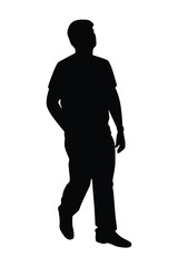 Silhouette of people vector
