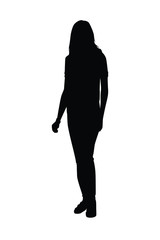 Silhouette of people vector