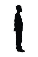 Silhouette of people vector