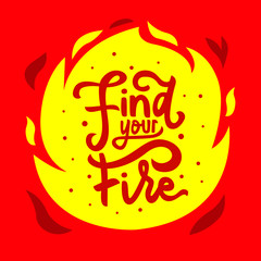 hand drawn lettering inspirational and motivational quote