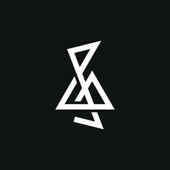 Abstract linear G Clef Logo