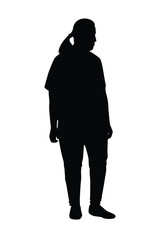 Silhouette of people vector