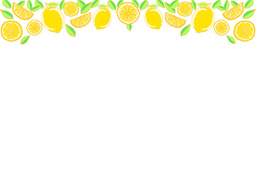 手描きのレモンの背景