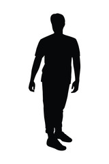 Silhouette of people vector