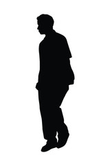 Silhouette of people vector