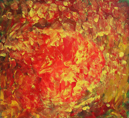October. Autumn astract. Oil painting picture