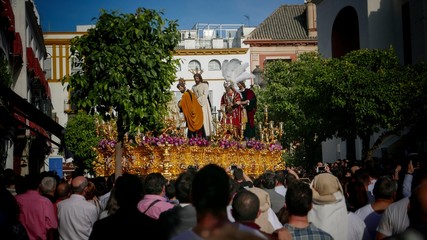 statue during Sevilla holly week 