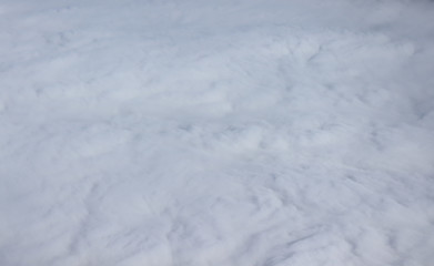 Thick white fog layer seen from above.