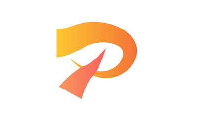 letteringf p logo isolation