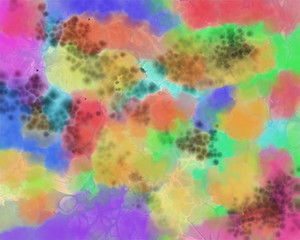 Obraz na płótnie Canvas Digitally created abstract watercolour in pastel colours for use as background