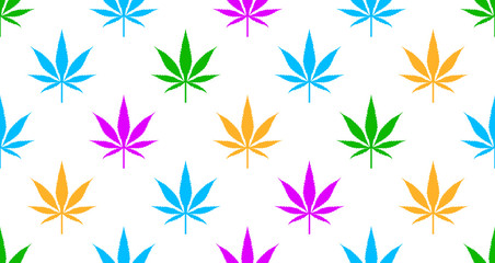 white background with cannabis