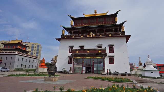 Gandantegchinlen buddhist monastery in Ulaanbaatar, Mongolia