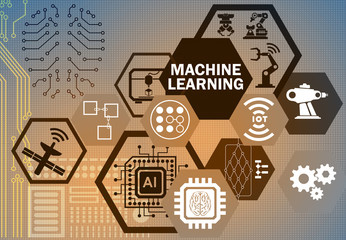 Machine learning computing concept of modern IT technology