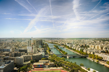 Fototapeta premium France, Paris, View from the Eiffel tower