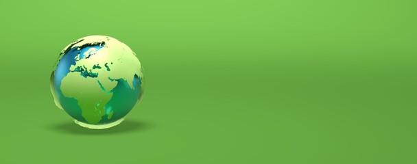 green earth 3D rendering illustration © Fox_Dsign
