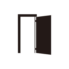Door icon vector illustration sign